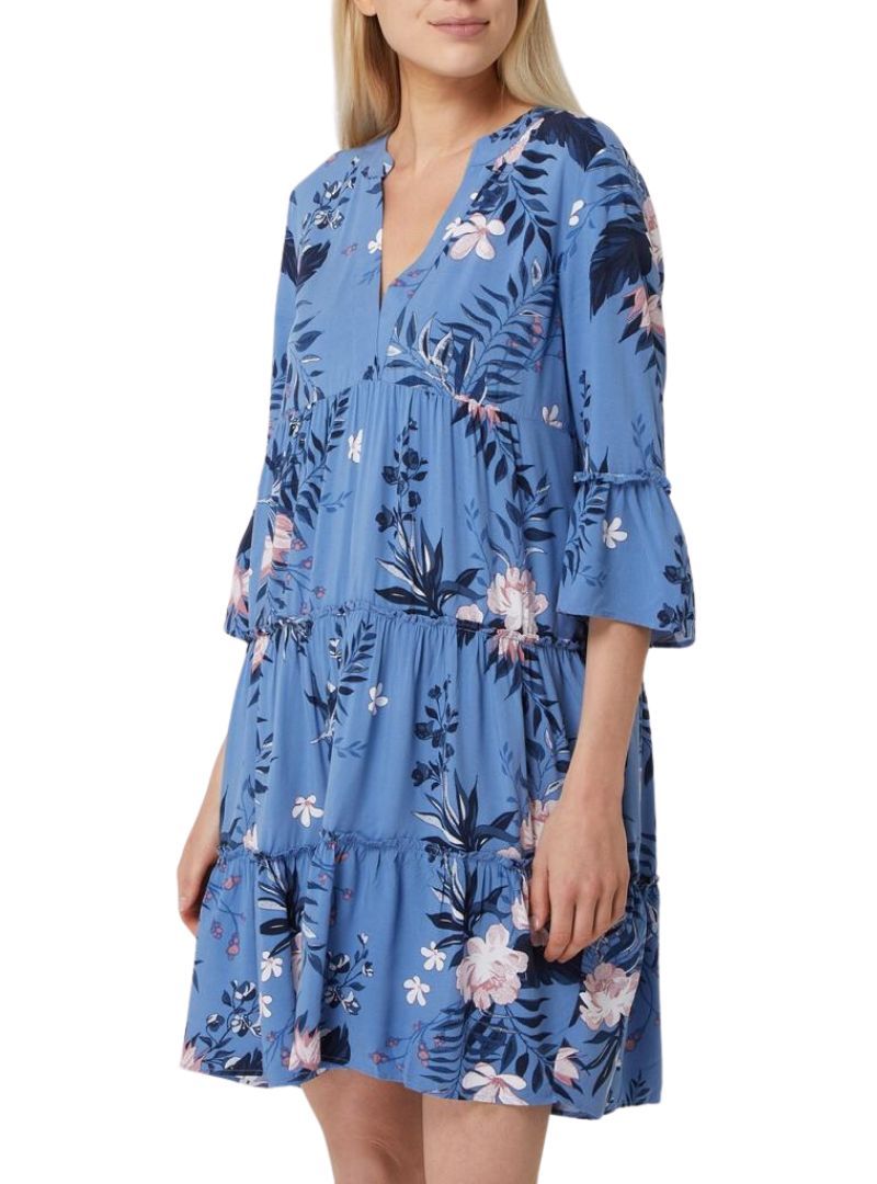 DETAILED TIERED FLARE SLEEVE DRESS sold by FBO product image thumbnail 2