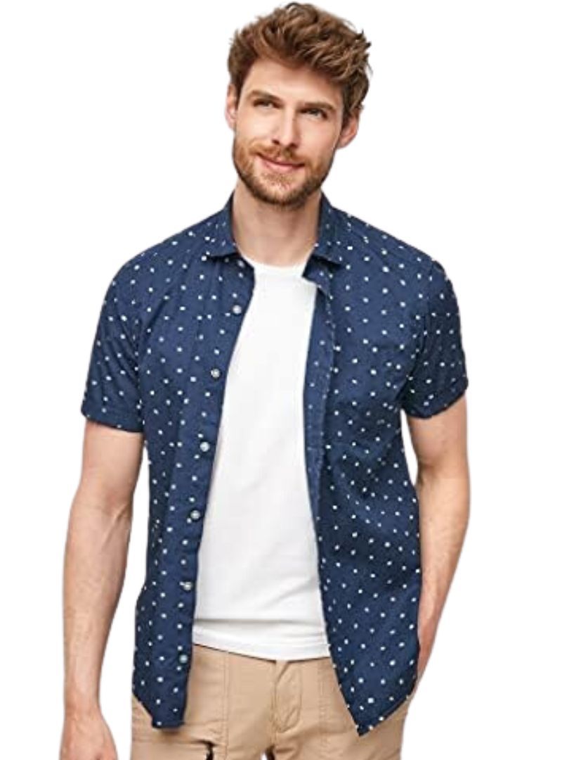 PRINTED DETAILED SHORT SLEEVE SHIRT sold by FBO