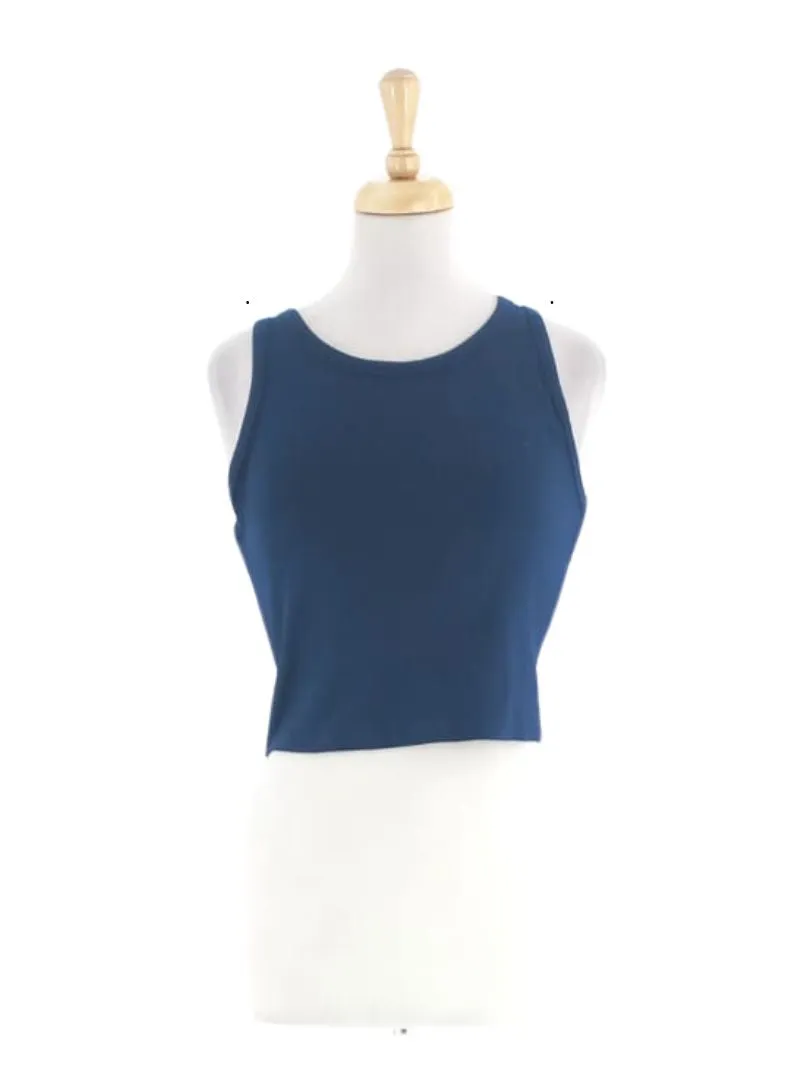RIBBED SLEEVELESS TANK TOP sold by FBO