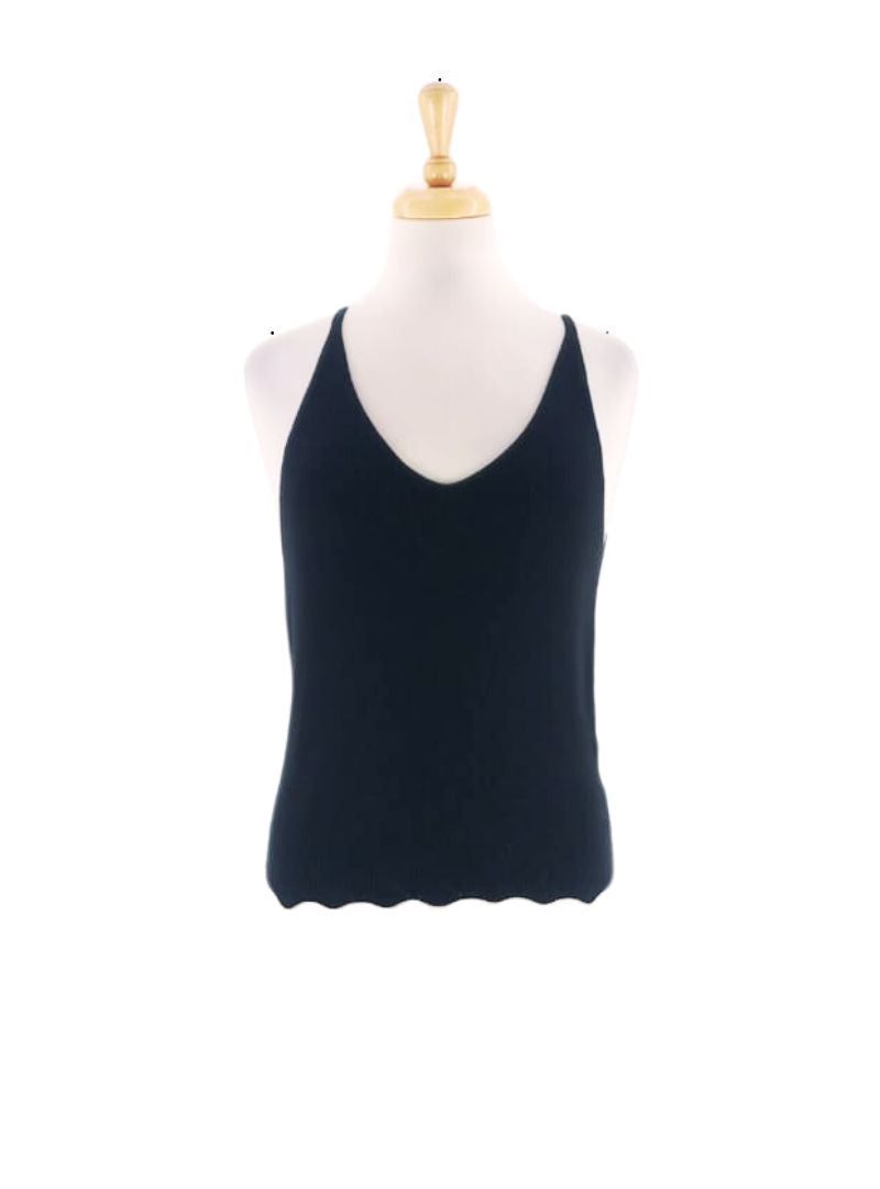 DEEP V KNITTED TOP sold by FBO
