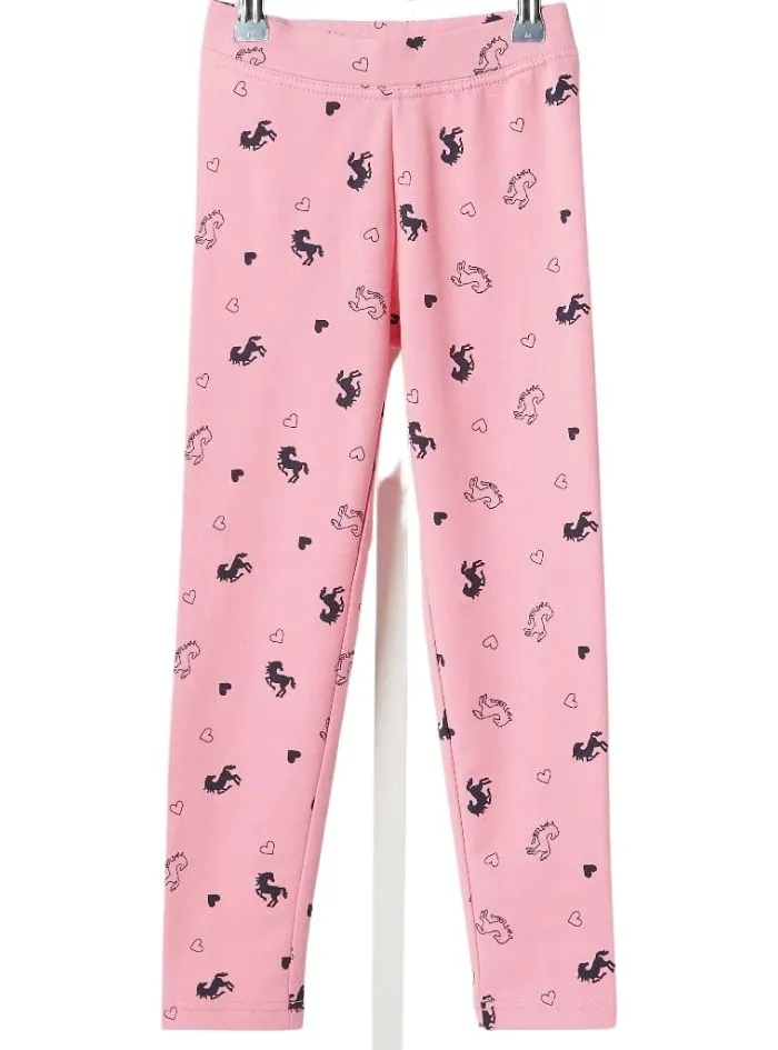 DETAILED HEART AND HORSE PRINT TIGHTS sold by FBO