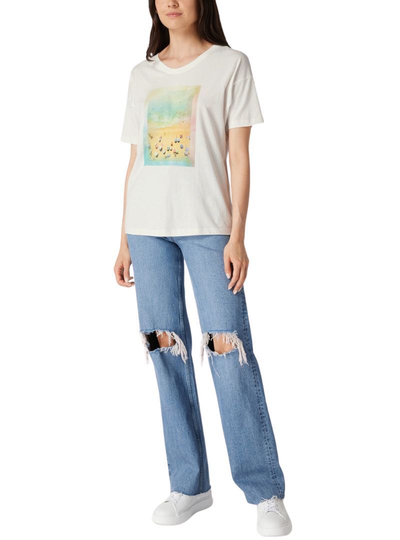 DETAILED PRINTED TEE sold by FBO