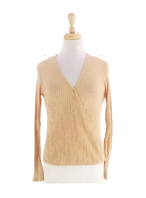 V NECK RIBBED TOP sold by FBO