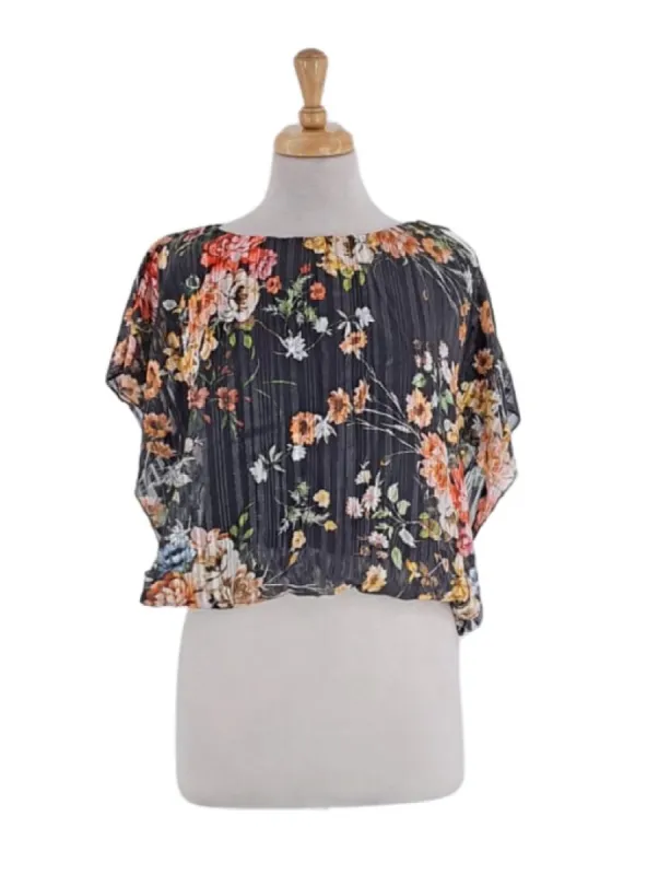 FLORAL PLEATED BLOUSE sold by FBO