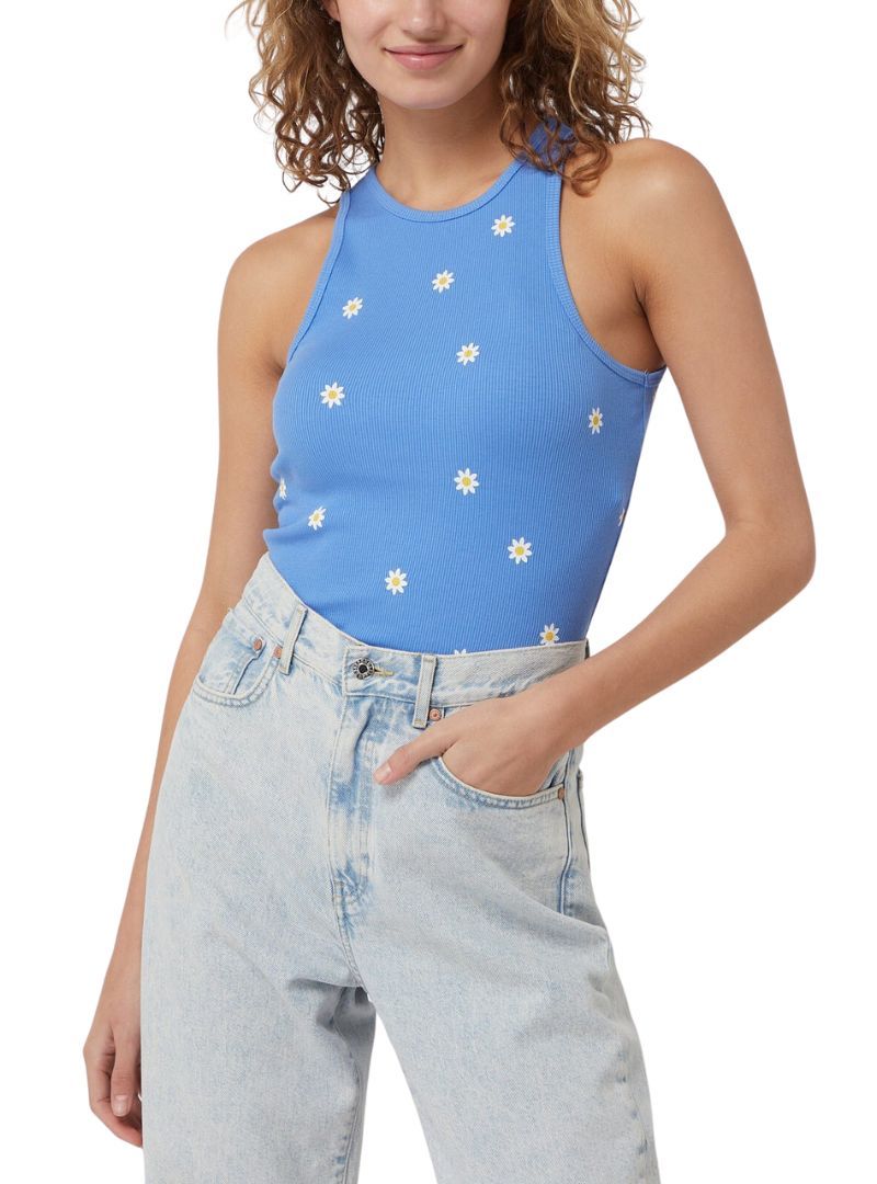 FLORAL RIBBED PRINTED TANK sold by FBO product image thumbnail 3