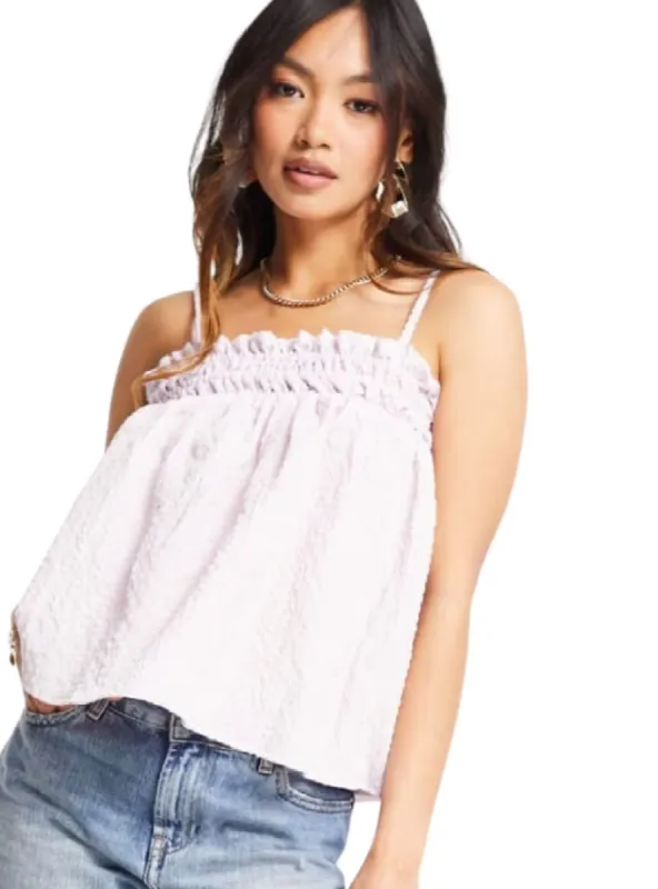 PUFF TEXTURED CAMI TOP sold by FBO