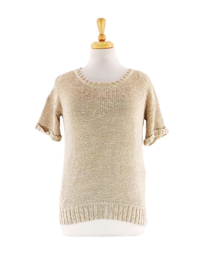 KNITTED SHORT SLEEVE TOP sold by FBO