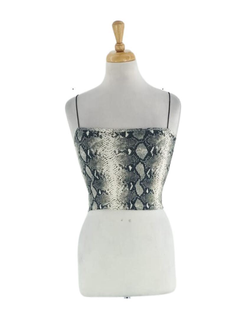 ANIMAL PRINT CROP TOP sold by FBO