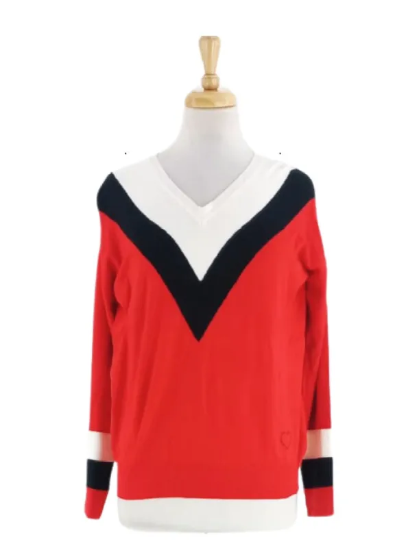 V NECK KNIT TOP sold by FBO