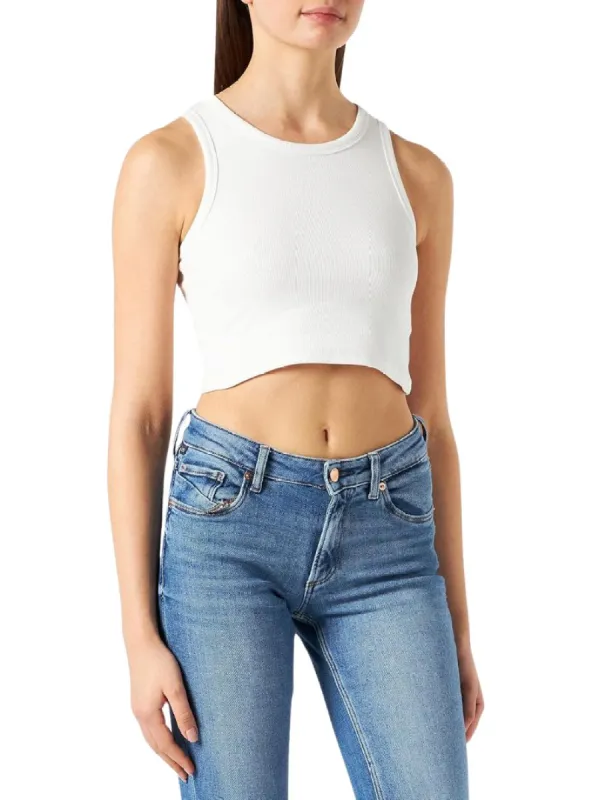 RIB TANK CROP TOP sold by FBO