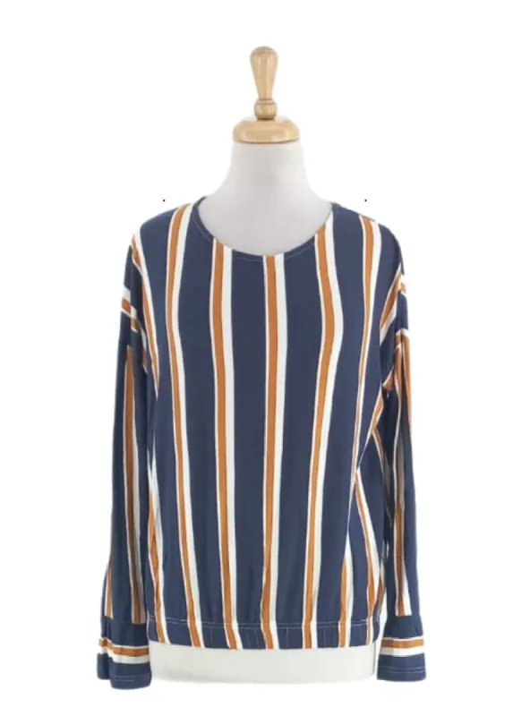 STRIPPED LONG SLEEVE TSHIRT sold by FBO