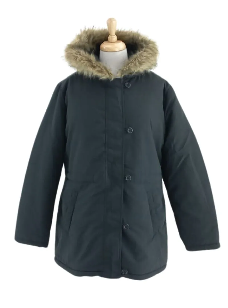 FAUX FUR HOODED PARKA JACKET sold by FBO