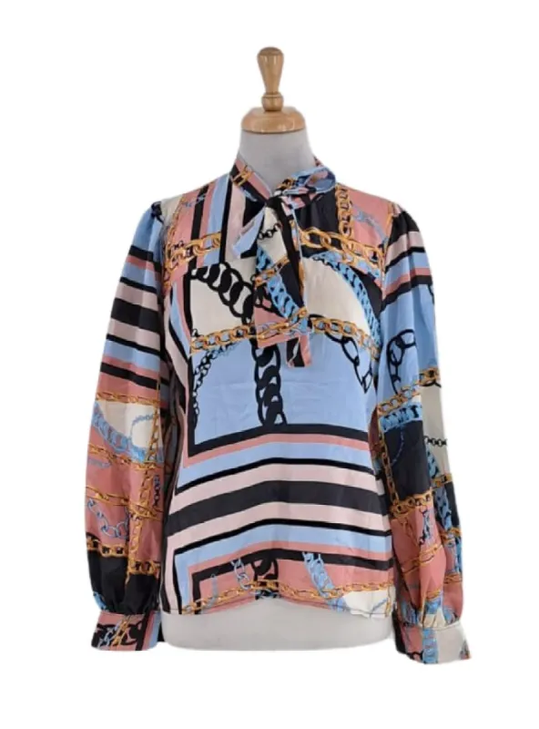 DETAIL TIE BLOUSE sold by FBO