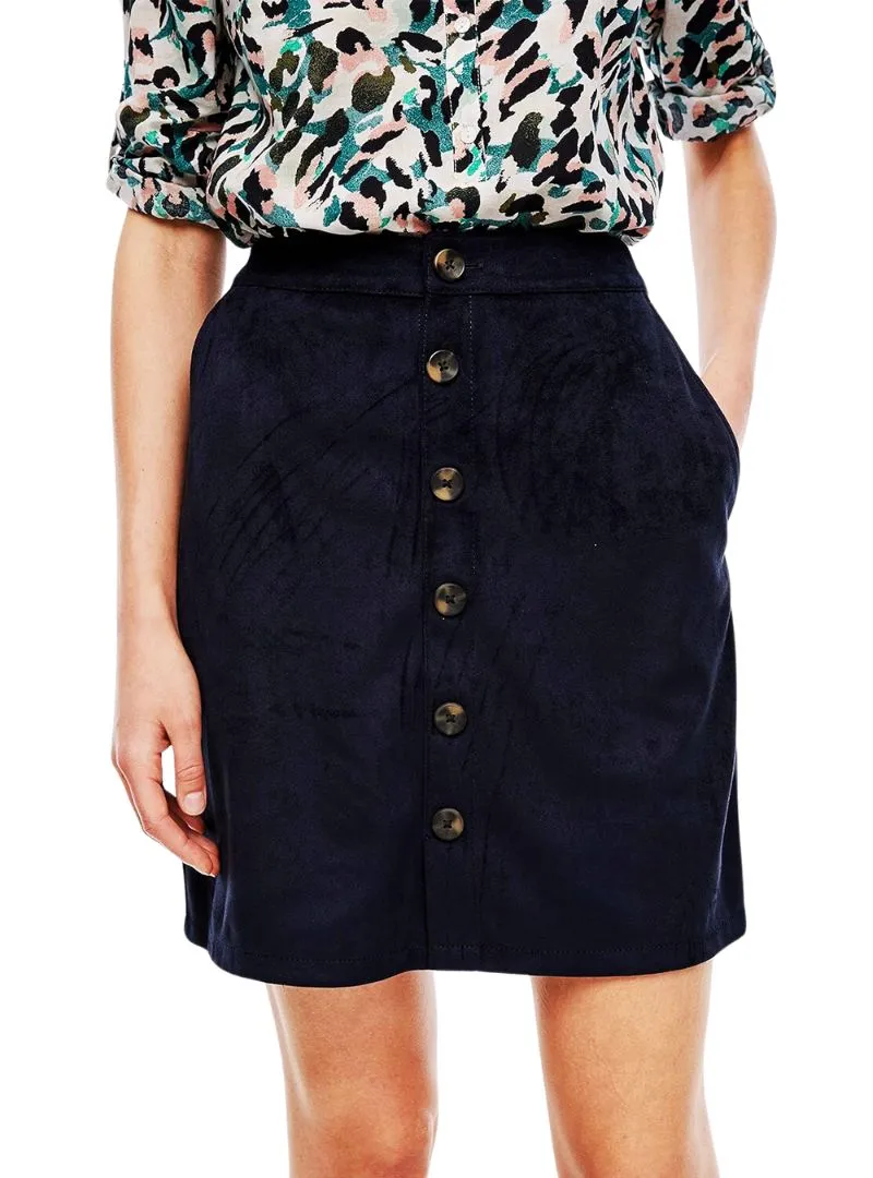 FAUX SUEDE BUTTONED SKIRT sold by FBO