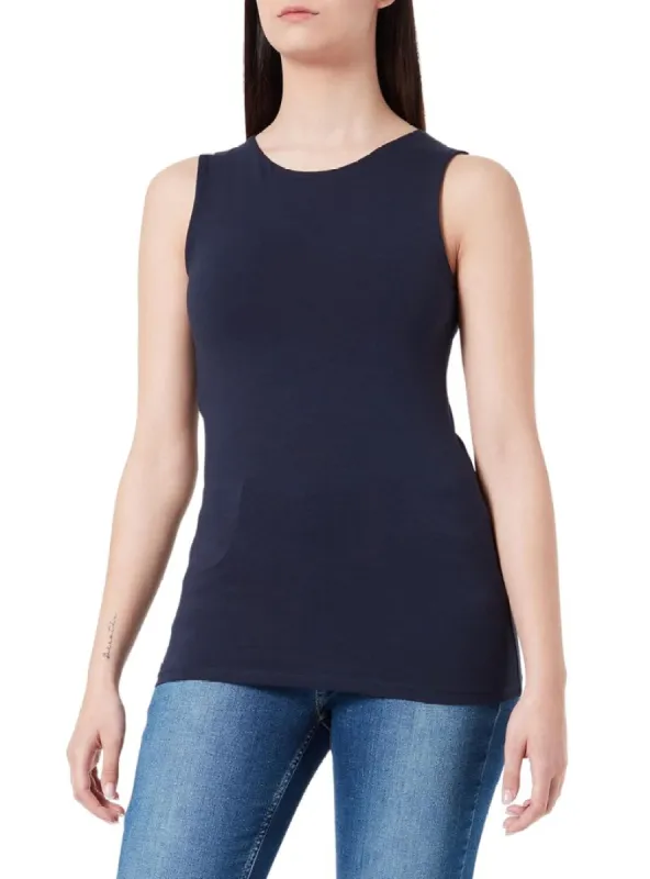 BASIC SLEEVELESS STRETCH TEE sold by FBO