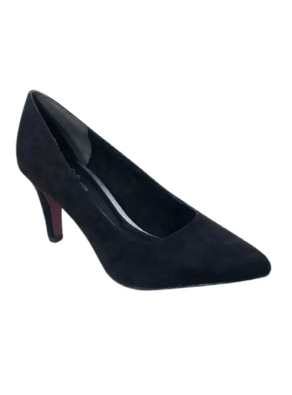 SUEDE HEEL PUMP sold by FBO