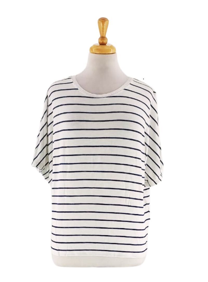 STRIPE KNITTED TEE sold by FBO