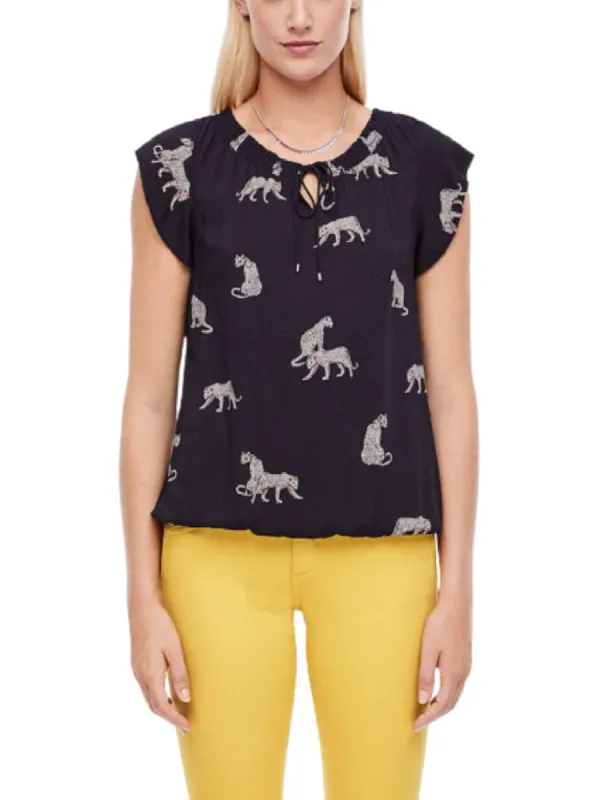 ANIMAL DETAILED BLOUSE sold by FBO