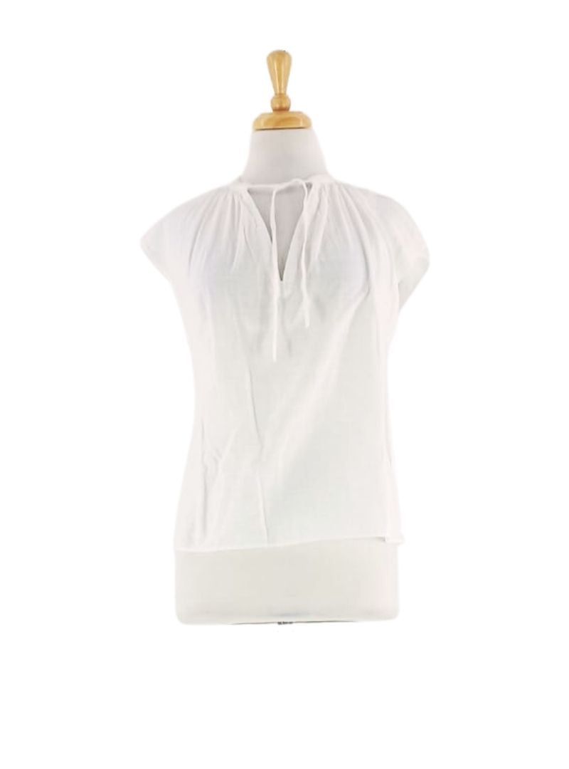 V-NECK TIE FRONT BLOUSE sold by FBO