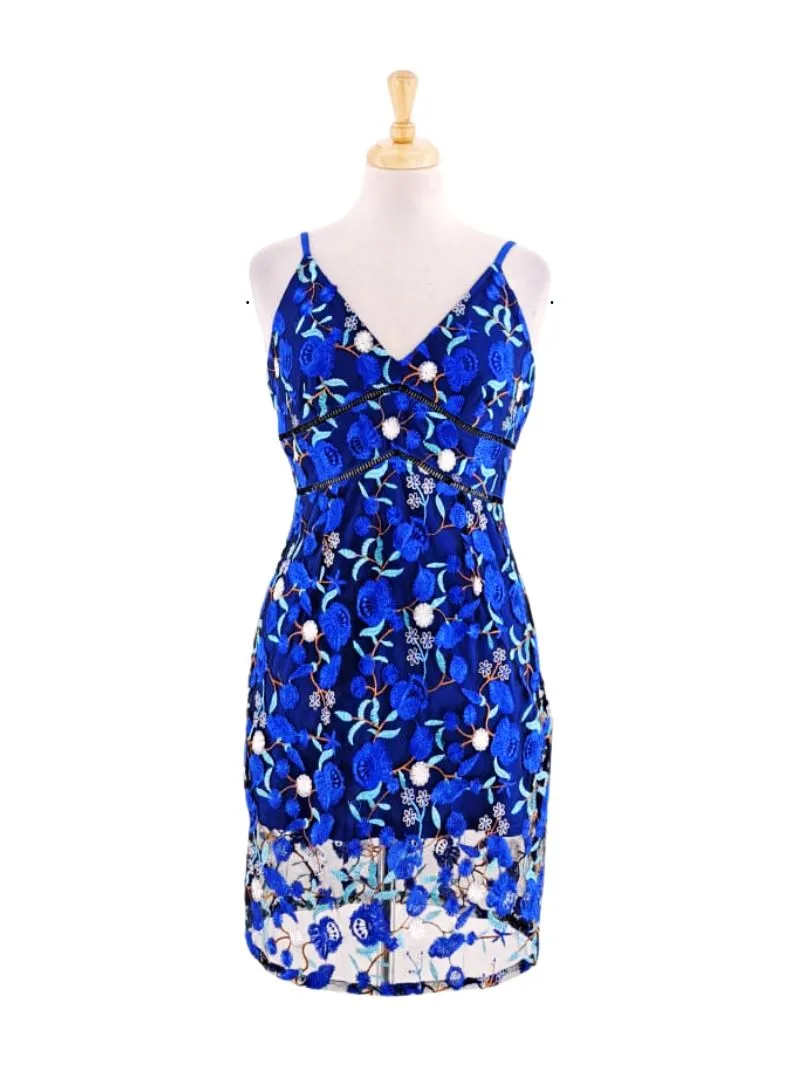 FLORAL EMBROIDED DRESS sold by FBO
