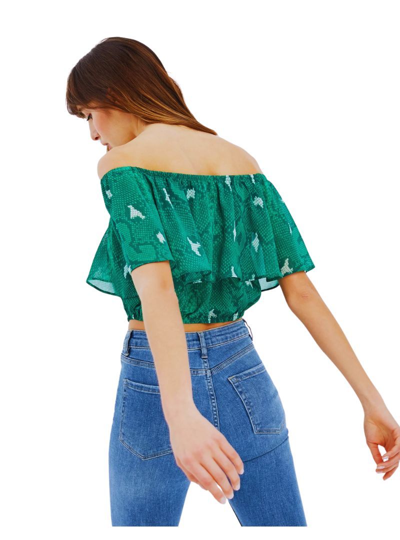 CROPPED RUFFLE TOP sold by FBO product image thumbnail 2