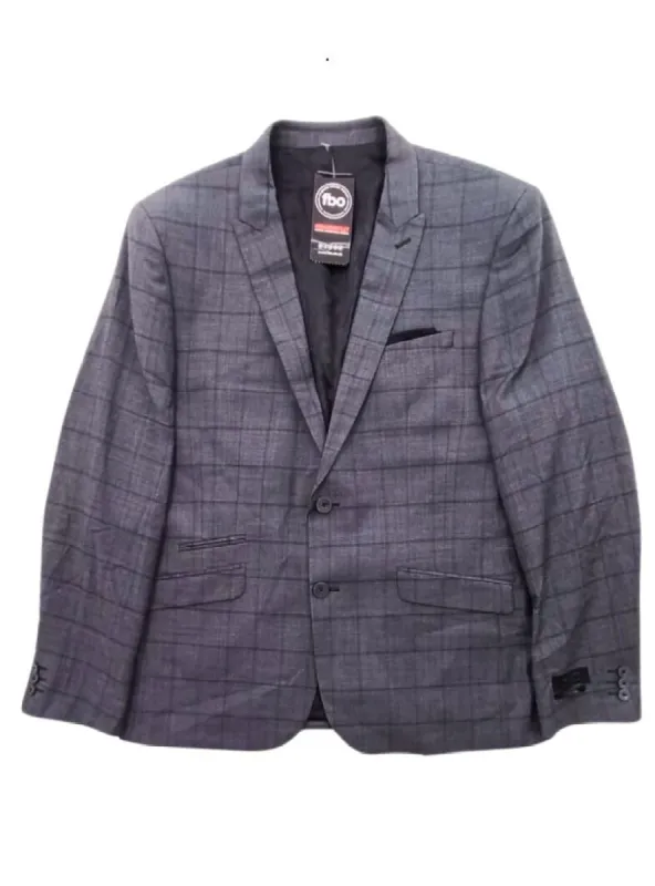 CHECKED BUTTONED BLAZER sold by FBO