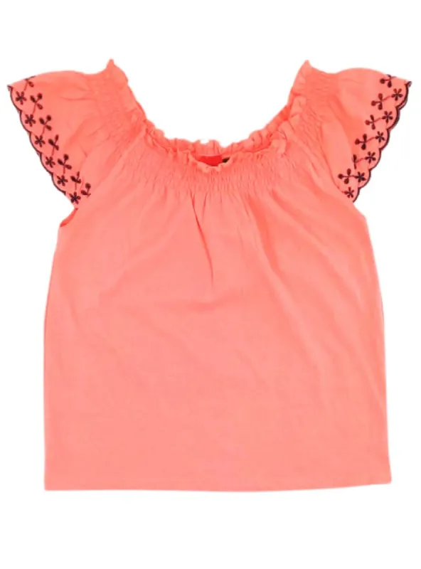 EMBROIDED DETAILED OFF THE SHOULDER TOP sold by FBO