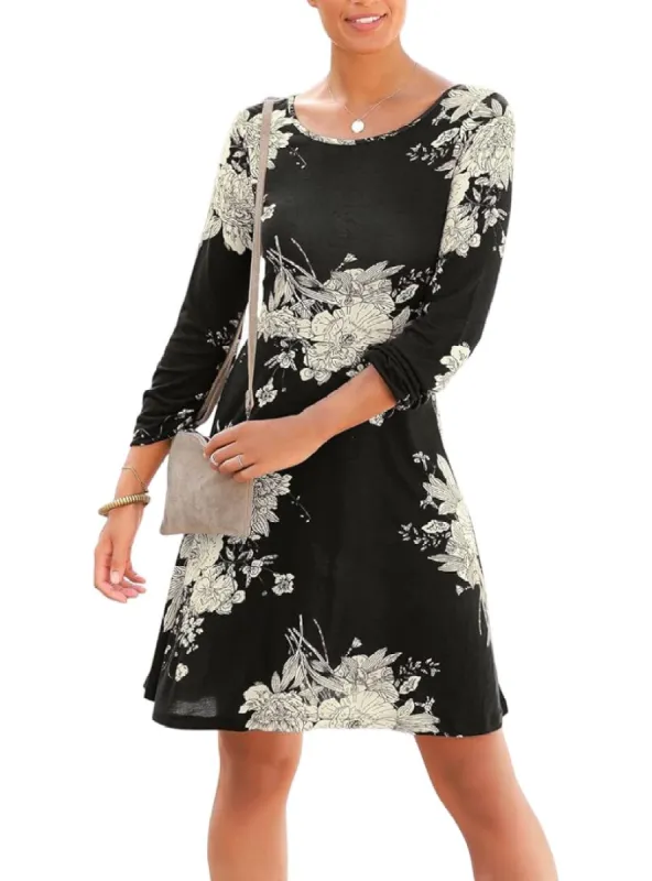 FLORAL OPEN BACK DETAIL DRESS sold by FBO