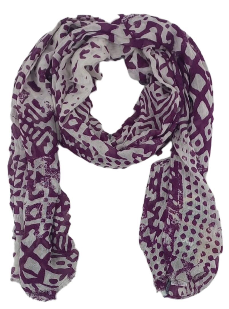 PATTERNED SCARF sold by FBO