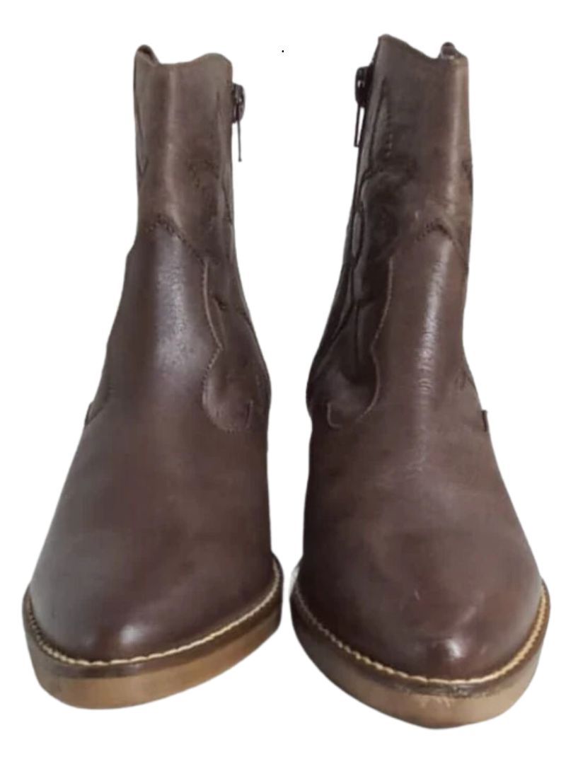 DETAILED LEATHER ANKLE BOOTS sold by FBO product image thumbnail 3