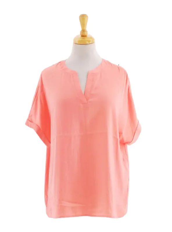 SHORT SLEEVE CASUAL BLOUSE sold by FBO