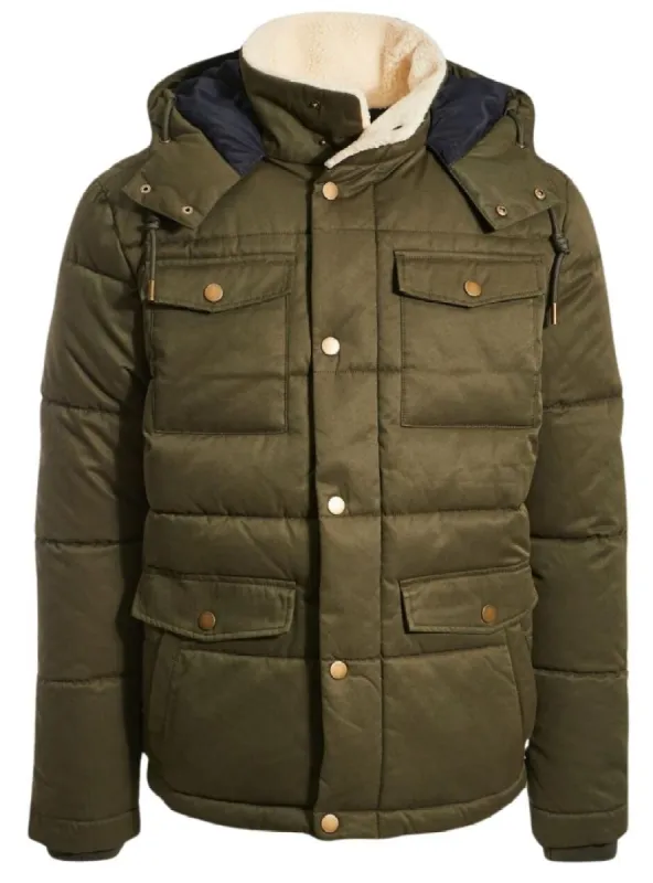 DETAILED BUTTONED PUFFER JACKET sold by FBO