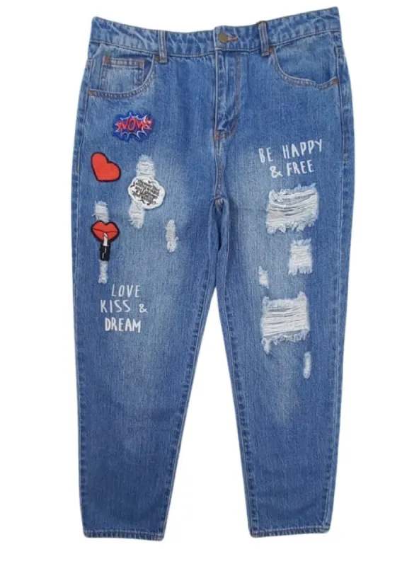 DETAILED BOYFRIEND JEANS sold by FBO