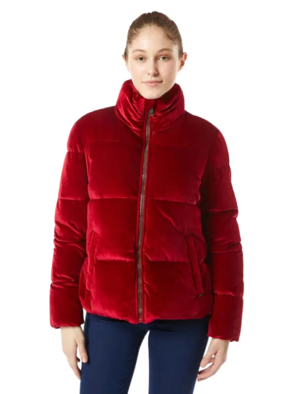 VELVET PUFFER JACKET sold by FBO