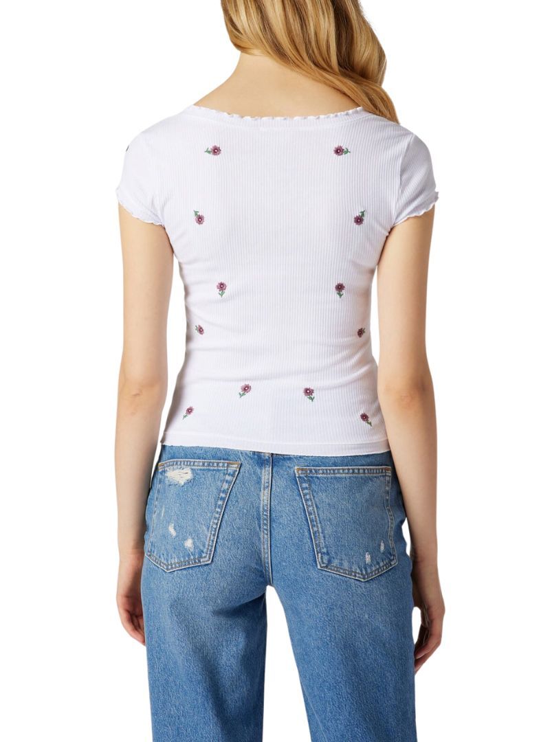 RIBBED FLORAL BUTTONED TOP sold by FBO product image thumbnail 2