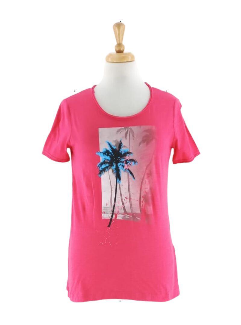 PALM TREE PRINTED T-SHIRT sold by FBO