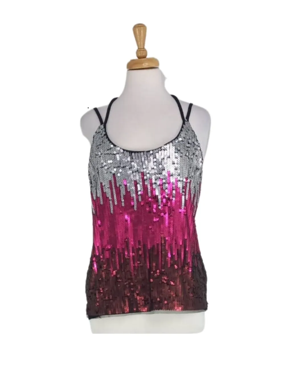 SEQUIN DETAIL STRAPPY TOP sold by FBO