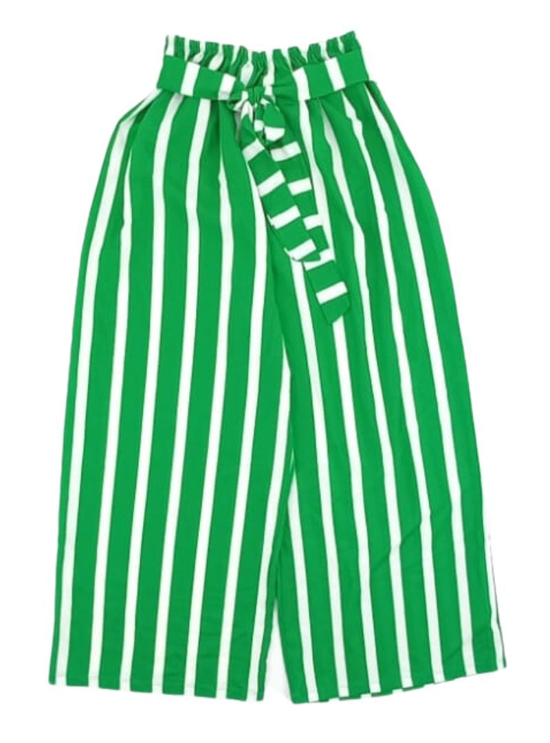 STRIPED THREE QUARTER WIDE LEG TROUSER sold by FBO