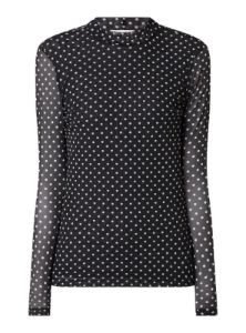 POLKA DOT MESH TOP sold by FBO