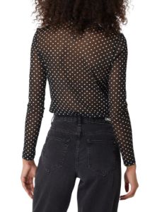 POLKA DOT MESH TOP sold by FBO