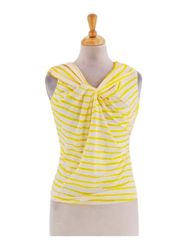 STRIPED CASUAL BLOUSE sold by FBO