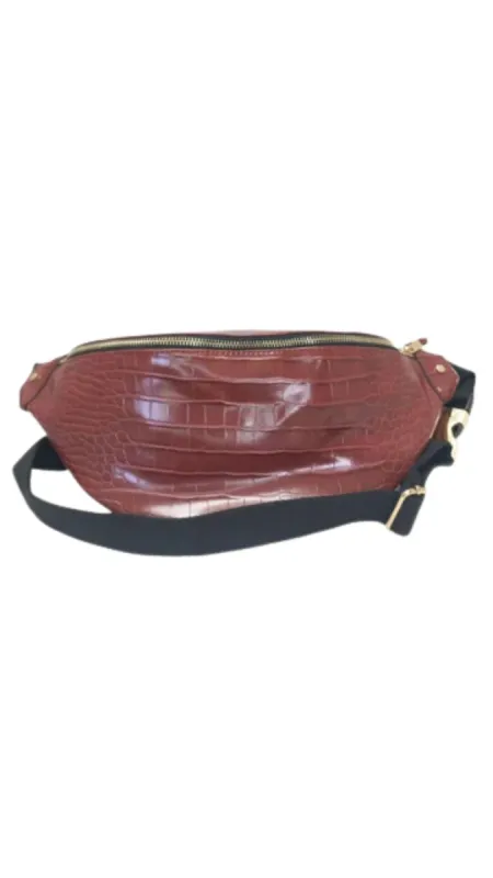 PLEATHER TEXTURED WAIST BAG sold by FBO