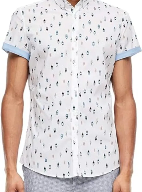 PRINTED SHORT SLEEVE SHIRT sold by FBO