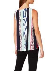 PATTERNED SLEEVELESS BLOUSE sold by FBO