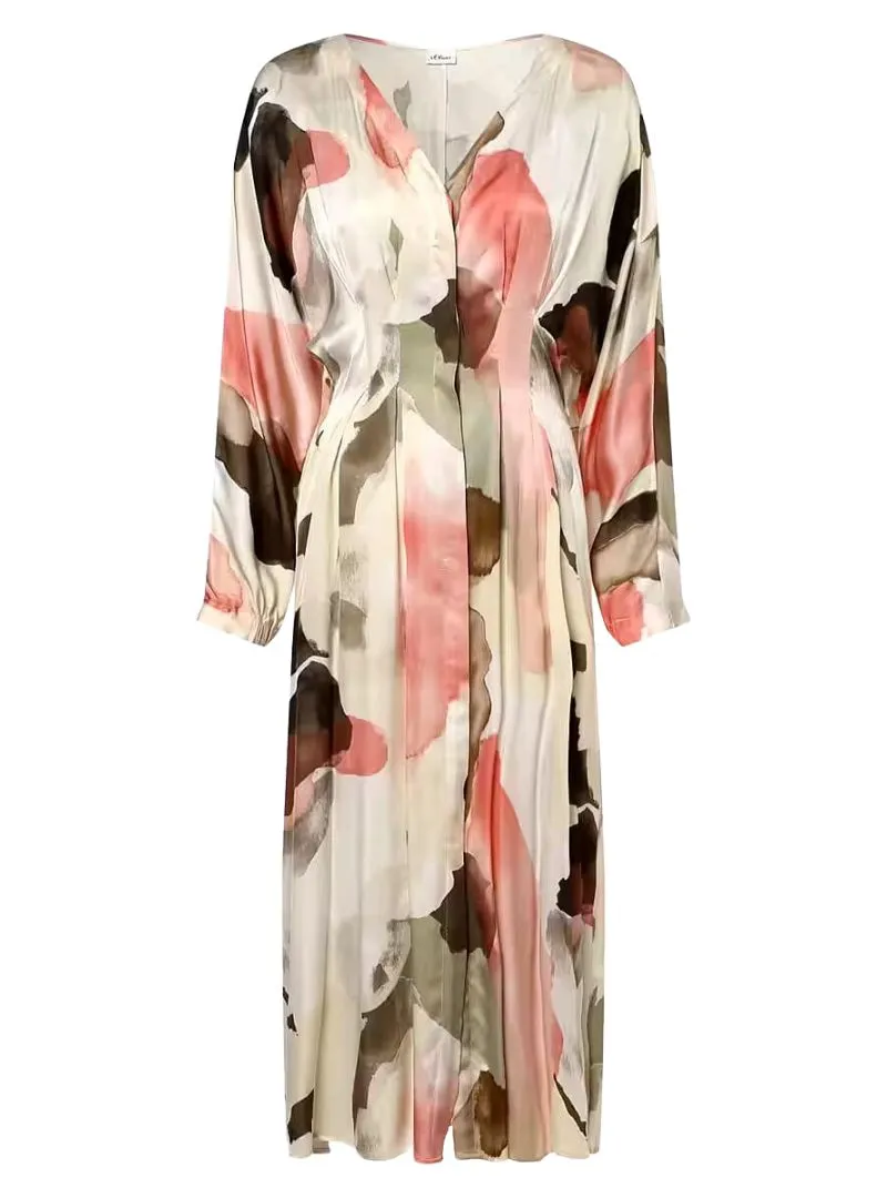 DETAILED BUTTONED SATIN DRESS sold by FBO product image thumbnail 3