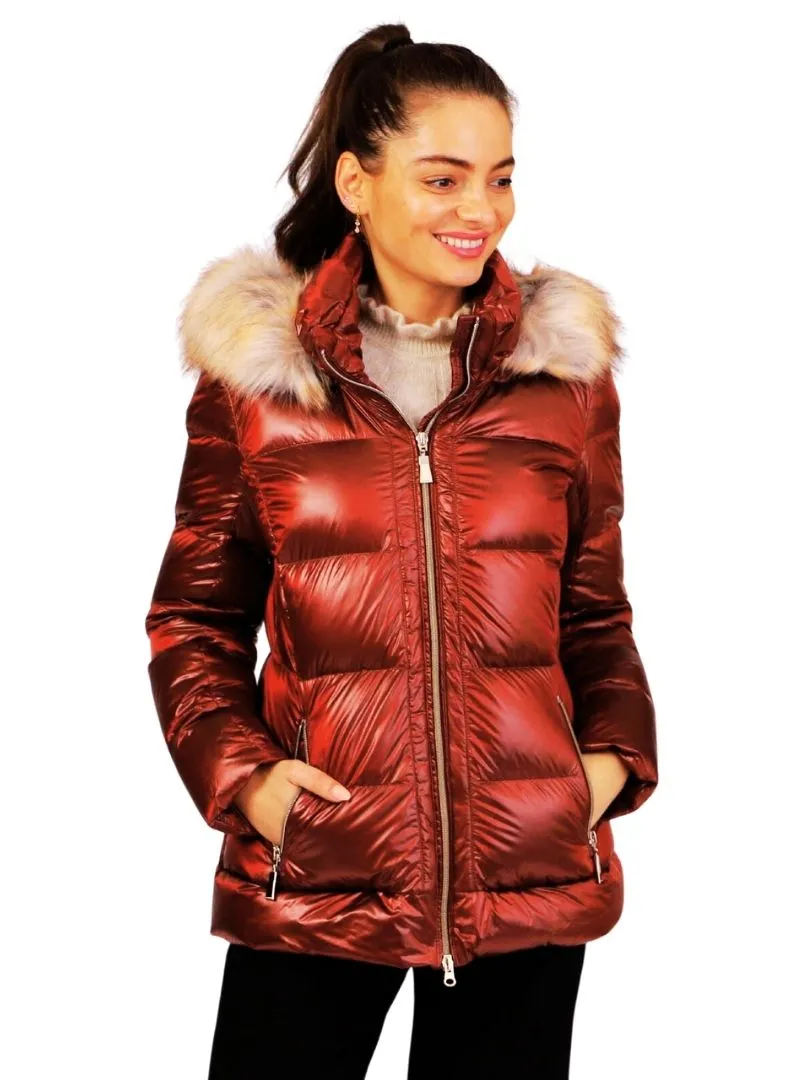 FAUX FUR HOODED JACKET sold by FBO