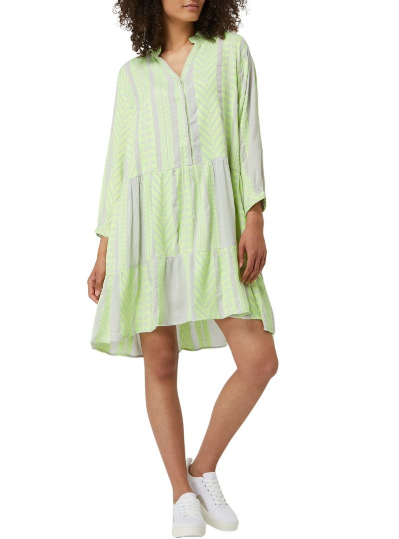 PATTERNED TIERED DRESS sold by FBO