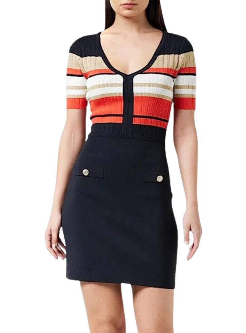 V NECK SHORT SLEEVE DRESS sold by FBO