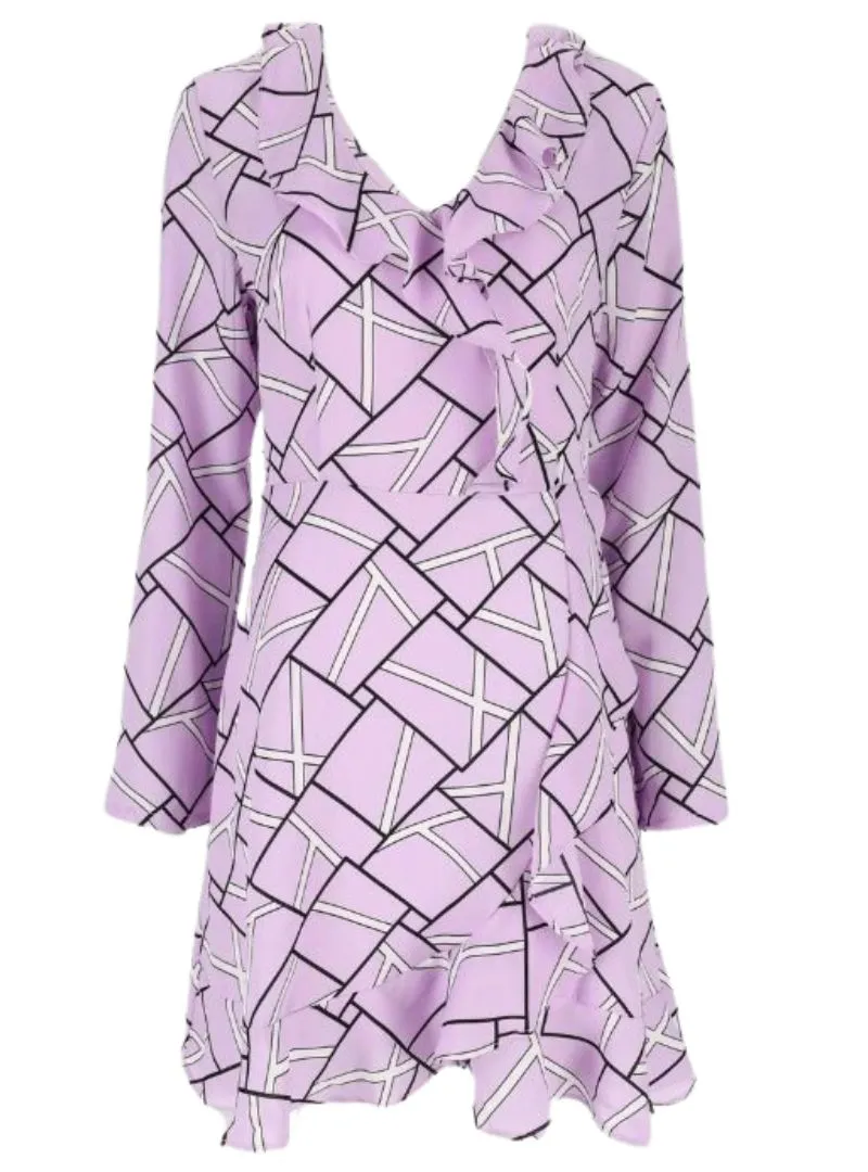 Patterned Long Sleeve Dress sold by FBO