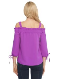 RUFFLED DETAILED OFF THE SHOULDER BLOUSE sold by FBO